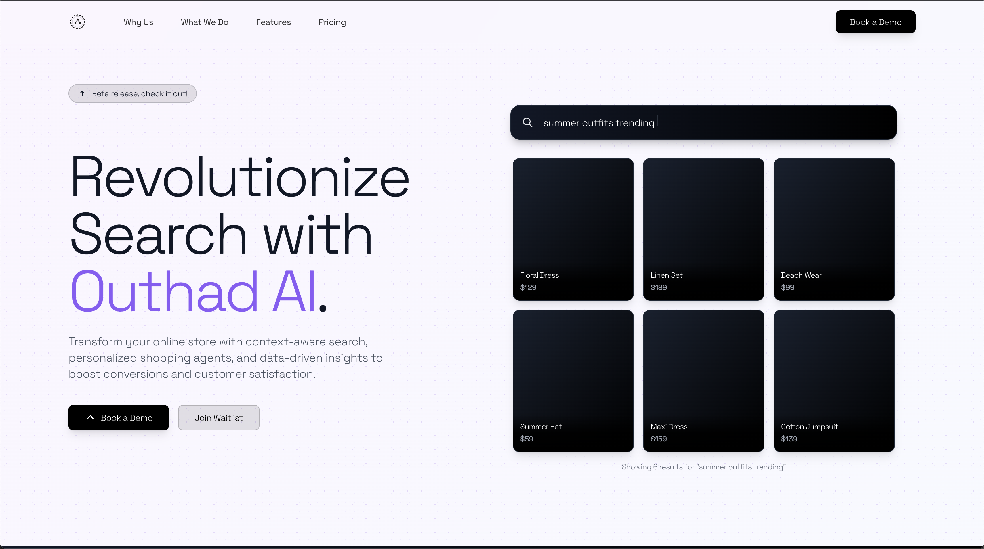 Outhad AI Search - context-aware e-commerce search